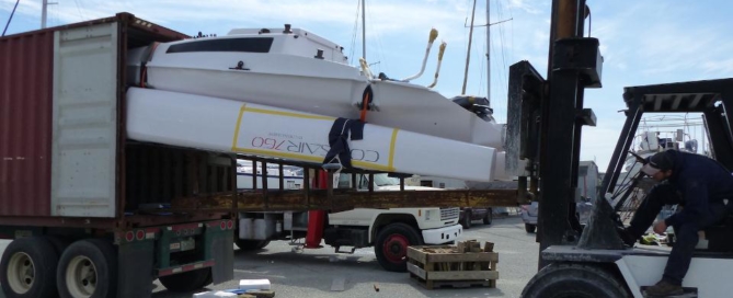 elivery-Assembly-corsair-760-sport-trimaran