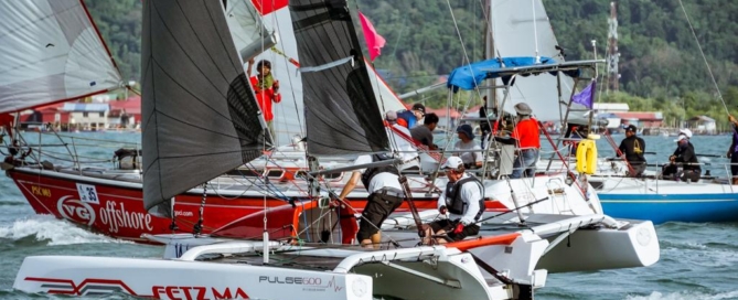 Corsair trimarans at Langkawi Regatta 2020